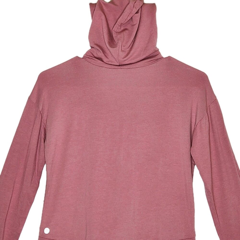 Zella Twist Front Mauve Pink Performance Activewear Hoodie Girls M 8/10 NWT - Picture 4 of 9